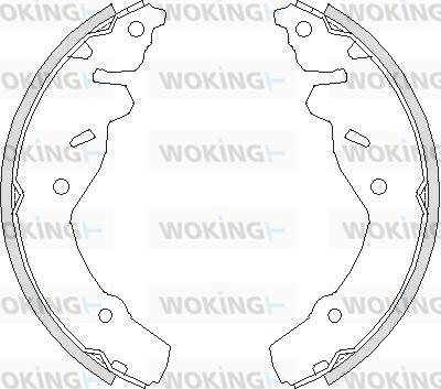 Woking Z4191.00 - Тормозные башмаки, барабанные autosila-amz.com