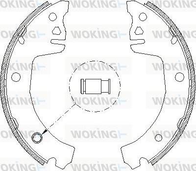 Woking Z4198.00 - Тормозные башмаки, барабанные autosila-amz.com