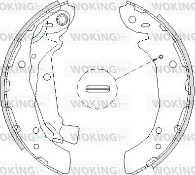 Woking Z4197.00 - Тормозные башмаки, барабанные autosila-amz.com