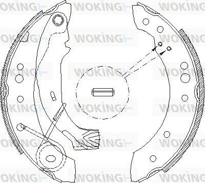 Woking Z4149.00 - Тормозные башмаки, барабанные autosila-amz.com