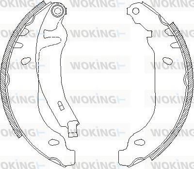 Woking Z4169.02 - Тормозные башмаки, барабанные autosila-amz.com