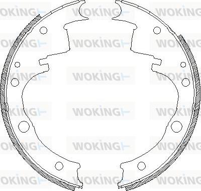 Woking Z4109.00 - Тормозные башмаки, барабанные autosila-amz.com