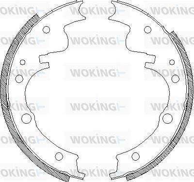 Woking Z4104.00 - Тормозные башмаки, барабанные autosila-amz.com