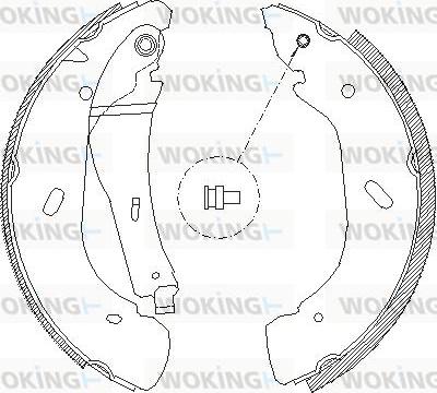 Woking Z4108.00 - Тормозные башмаки, барабанные autosila-amz.com