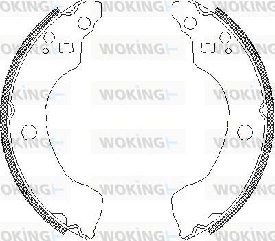 Woking Z4189.00 - Тормозные башмаки, барабанные autosila-amz.com