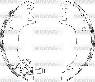 Woking Z4130.00 - Тормозные башмаки, барабанные autosila-amz.com