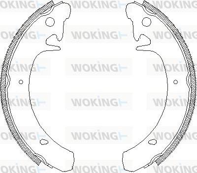 Woking Z4129.00 - Тормозные башмаки, барабанные autosila-amz.com