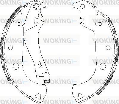 Woking Z4125.01 - Тормозные башмаки, барабанные autosila-amz.com