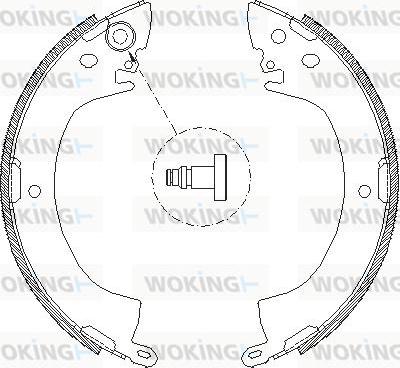 Woking Z4122.00 - Тормозные башмаки, барабанные autosila-amz.com