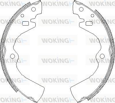 Woking Z4127.00 - Тормозные башмаки, барабанные autosila-amz.com