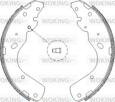 Woking Z4175.00 - Тормозные башмаки, барабанные autosila-amz.com