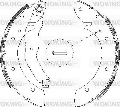 Woking Z4396.01 - Тормозные башмаки, барабанные autosila-amz.com