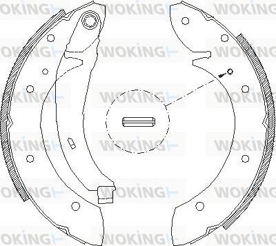 Woking Z4396.02 - Тормозные башмаки, барабанные autosila-amz.com