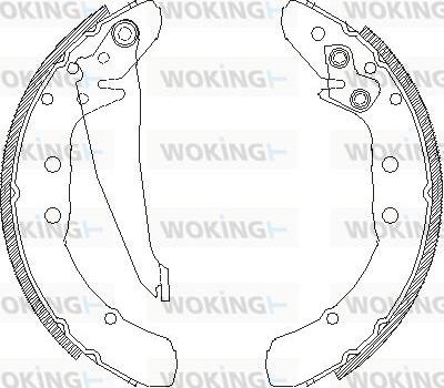 Woking Z4397.00 - Тормозные башмаки, барабанные autosila-amz.com