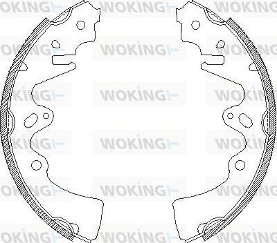 Woking Z4348.00 - Тормозные башмаки, барабанные autosila-amz.com