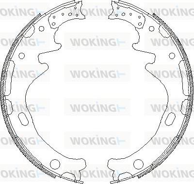 Woking Z4358.00 - Тормозные башмаки, барабанные autosila-amz.com