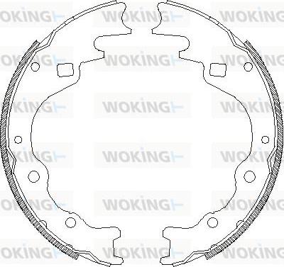 Woking Z4365.00 - Тормозные башмаки, барабанные autosila-amz.com