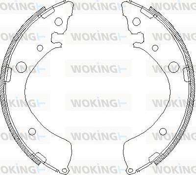 Woking Z4367.01 - Тормозные башмаки, барабанные autosila-amz.com