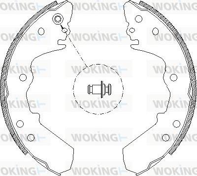 Woking Z4308.00 - Тормозные башмаки, барабанные autosila-amz.com