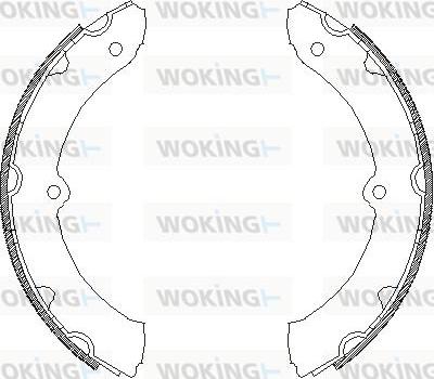Woking Z4314.00 - Тормозные башмаки, барабанные autosila-amz.com