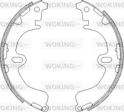 Woking Z4380.00 - Тормозные башмаки, барабанные autosila-amz.com