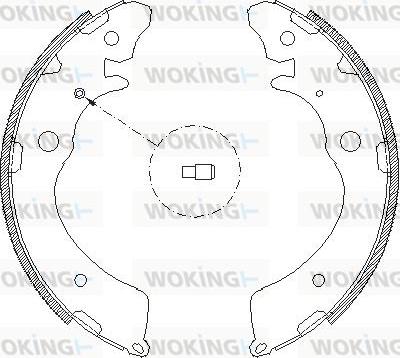 Woking Z4383.00 - Тормозные башмаки, барабанные autosila-amz.com