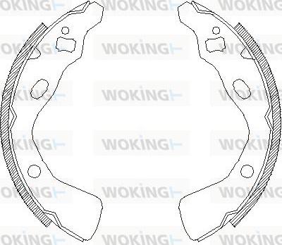 Woking Z4382.00 - Тормозные башмаки, барабанные autosila-amz.com