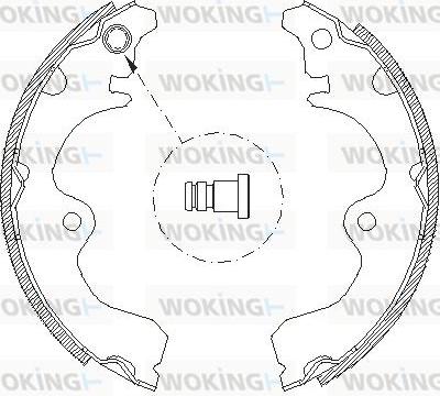 Woking Z4334.01 - Тормозные башмаки, барабанные autosila-amz.com