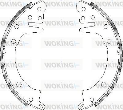 Woking Z4326.00 - Тормозные башмаки, барабанные autosila-amz.com