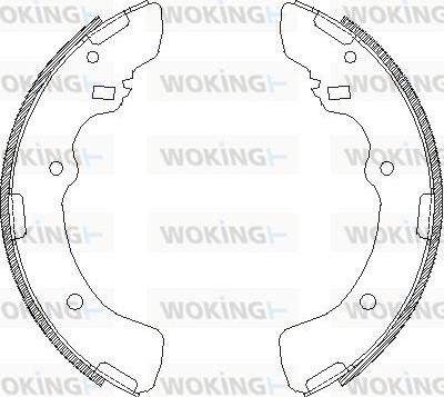 Woking Z4379.00 - Тормозные башмаки, барабанные autosila-amz.com