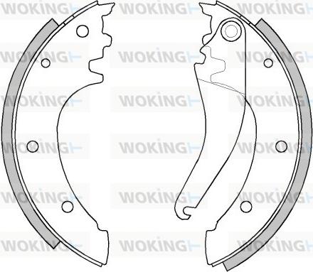 Woking Z4290.00 - Тормозные башмаки, барабанные autosila-amz.com