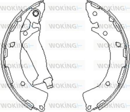 Woking Z4248.00 - Тормозные башмаки, барабанные autosila-amz.com