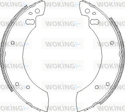 Woking Z4254.00 - Тормозные башмаки, барабанные autosila-amz.com