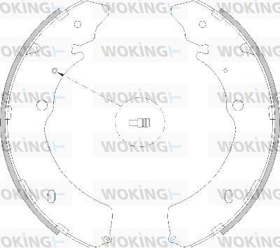 Woking Z4216.00 - Тормозные башмаки, барабанные autosila-amz.com
