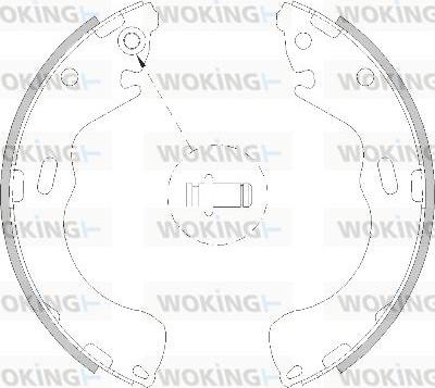Woking Z4210.00 - Тормозные башмаки, барабанные autosila-amz.com