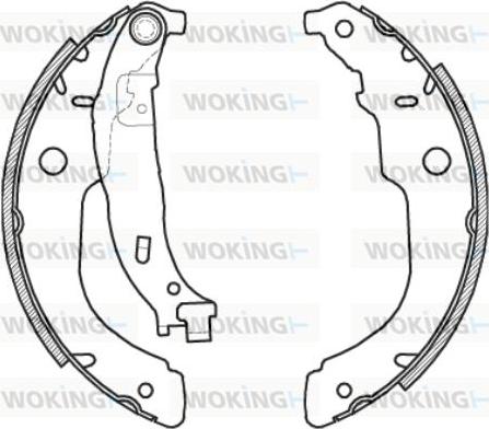 Woking Z4212.00 - Тормозные башмаки, барабанные autosila-amz.com