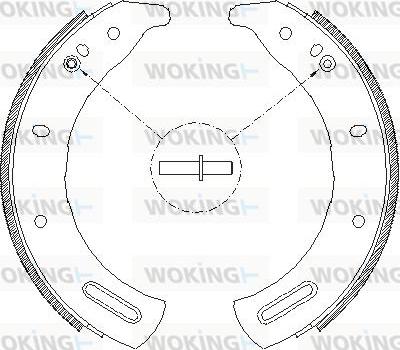 Woking Z4285.00 - Тормозные башмаки, барабанные autosila-amz.com