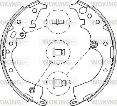 Woking Z4239.00 - Тормозные башмаки, барабанные autosila-amz.com