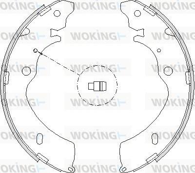 Woking Z4224.00 - Тормозные башмаки, барабанные autosila-amz.com