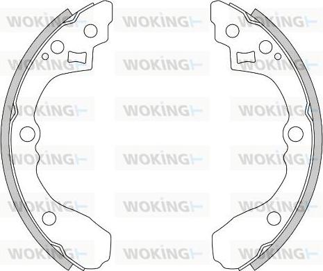 Woking Z4275.00 - Тормозные башмаки, барабанные autosila-amz.com