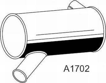 XXLMARMITTEITALIANE A1702 - Средний / конечный глушитель ОГ autosila-amz.com