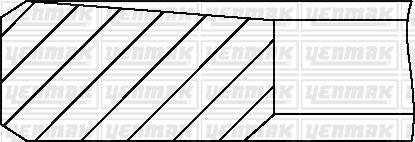 Yenmak 91-09843-000 - Комплект поршневых колец autosila-amz.com