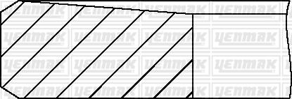 Yenmak 91-09992-000 - Комплект поршневых колец autosila-amz.com