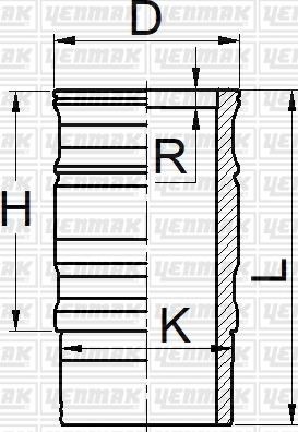 Yenmak 51-05933-000 - Гильза цилиндра autosila-amz.com