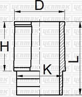 Yenmak 51-05881-000 - Гильза цилиндра autosila-amz.com