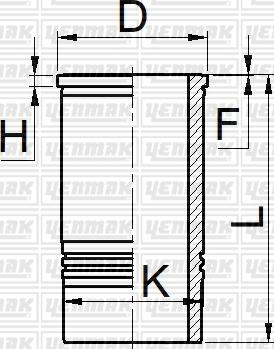 Yenmak 51-05387-000 - Гильза цилиндра autosila-amz.com