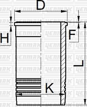 Yenmak 51-05281-000 - Гильза цилиндра autosila-amz.com