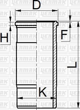 Yenmak 51-06054-000 - Гильза цилиндра autosila-amz.com