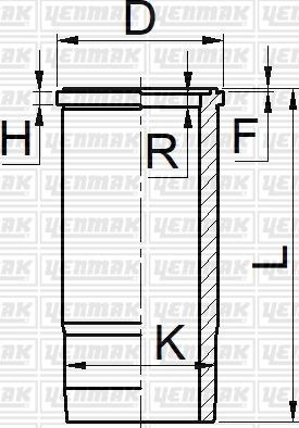 Yenmak 51-06063-000 - Гильза цилиндра autosila-amz.com