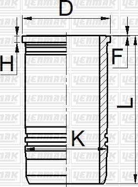 Yenmak 51-06033-000 - Гильза цилиндра autosila-amz.com